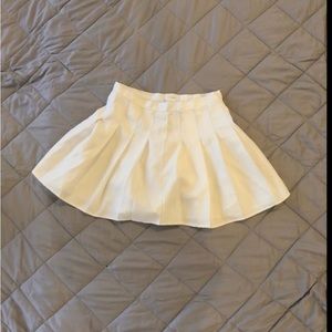White pleaded skirt, size 12 kids